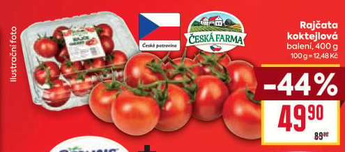 Rajčata koktejlová Česká farma