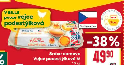 Vejce z podestýlky M Srdce Domova