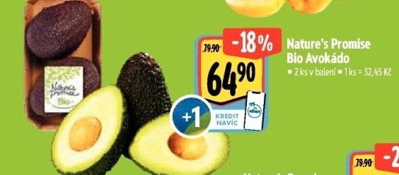 Avokádo bio Nature'