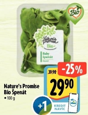 Baby špenát Bio Nature'