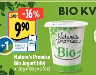 Bílý jogurt Bio Nature'