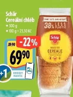 Chléb bez lepku cereální Schär