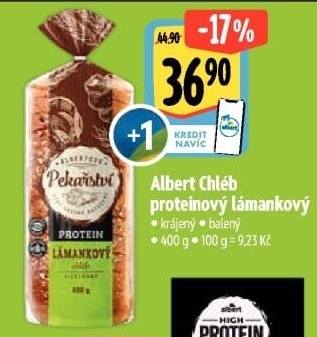 Chléb proteinový lámankový Albert