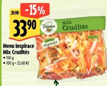 Mix Crudités Menu inspirace Albert