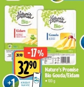 Sýr Gouda 48% bio Nature'
