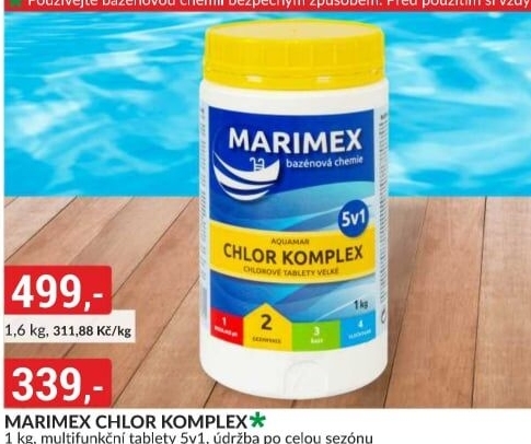 Přípravek do bazénu tablety Komplex 5v1 Marimex